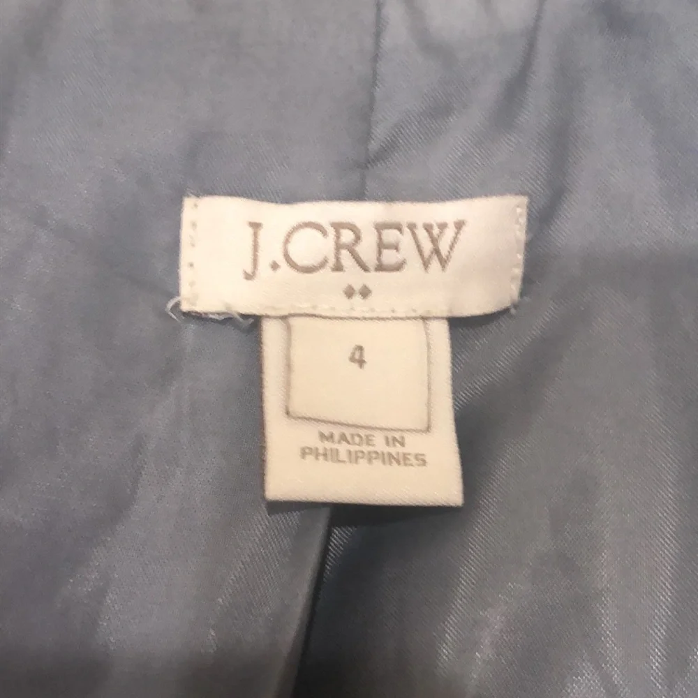 J Crew Pea Coat Peacoat Size 4 Gray Wool Blend